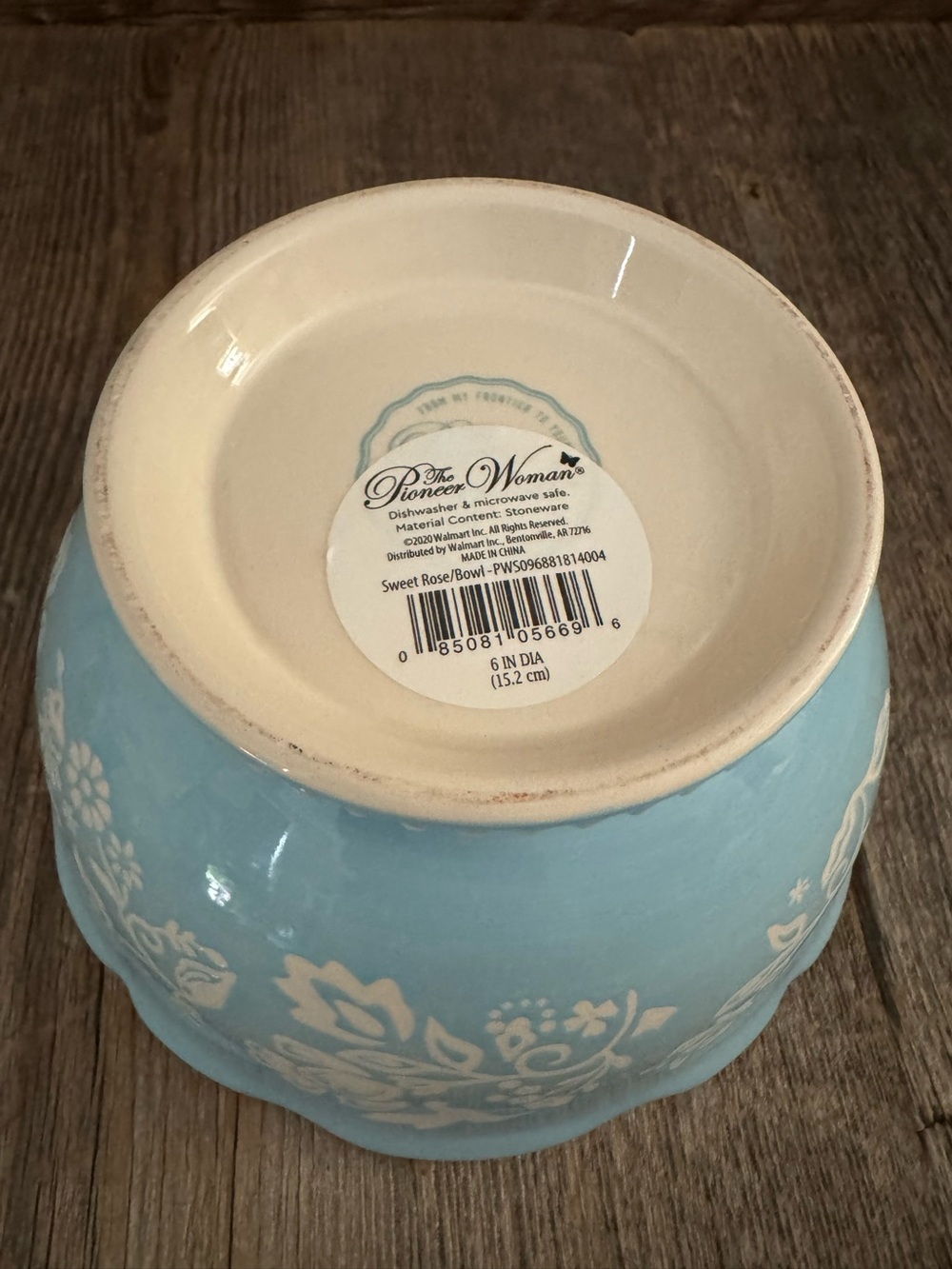 The Pioneer Woman Sweet Rose 6-inch stoneware footed bowl - Picture 4 of 5